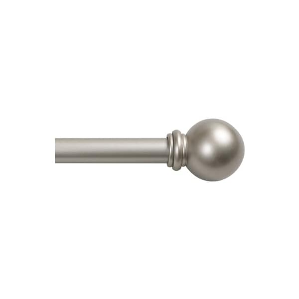 Kenney Mfg Curtain Rod Brass Champagne Silver 48-in L X 86-in L Brass KN71609 - main